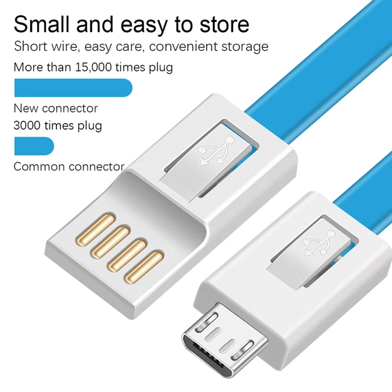 Кабель Micro USB для Xiaomi Redmi Note 5 Pro 4 двусторонний кабель зарядки и передачи данных Samsung