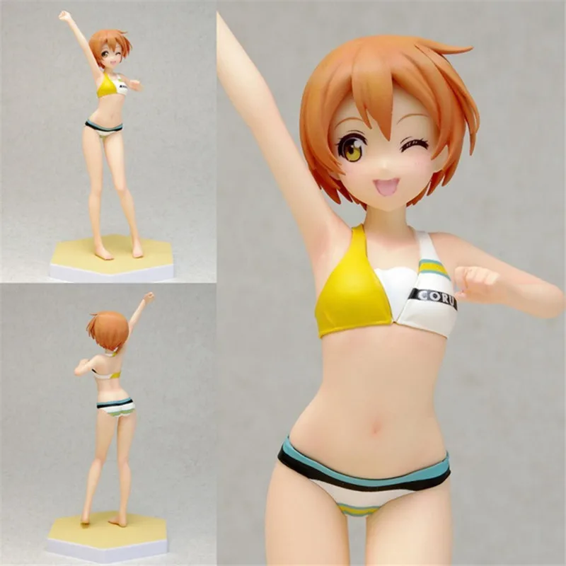 15 см аниме фигурка пляж Queens Love Live! Rin Hoshizora ПВХ фигурка Коллекционная модель игрушки