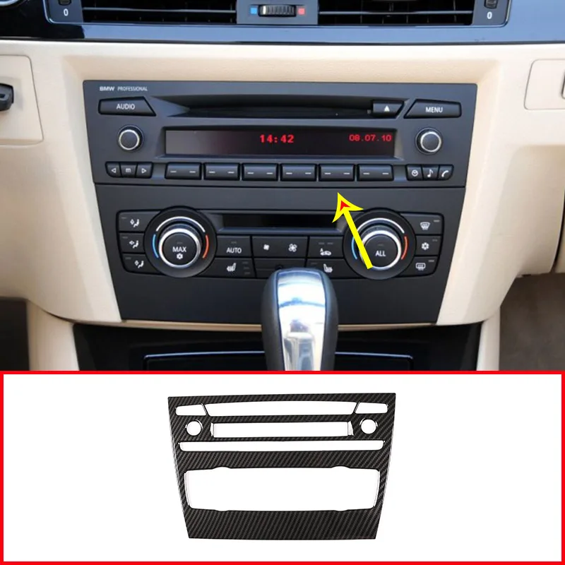 Стильный АБС пластик из углеродного волокна для BMW E90 3 серии 2005 2012 центральное