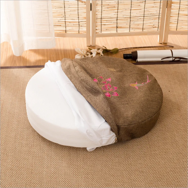 Креативный узор, подушка с татами, круглый коврик для йоги, подушка для сидения на стуле, домашнее декоративное съемное и моющееся сиденье, подушка