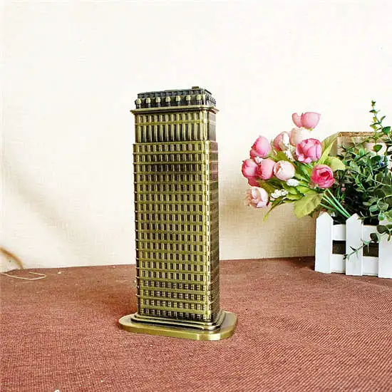 

Iron building decoration metal crafts vintage home decoration creative gifts photography props model Christmas