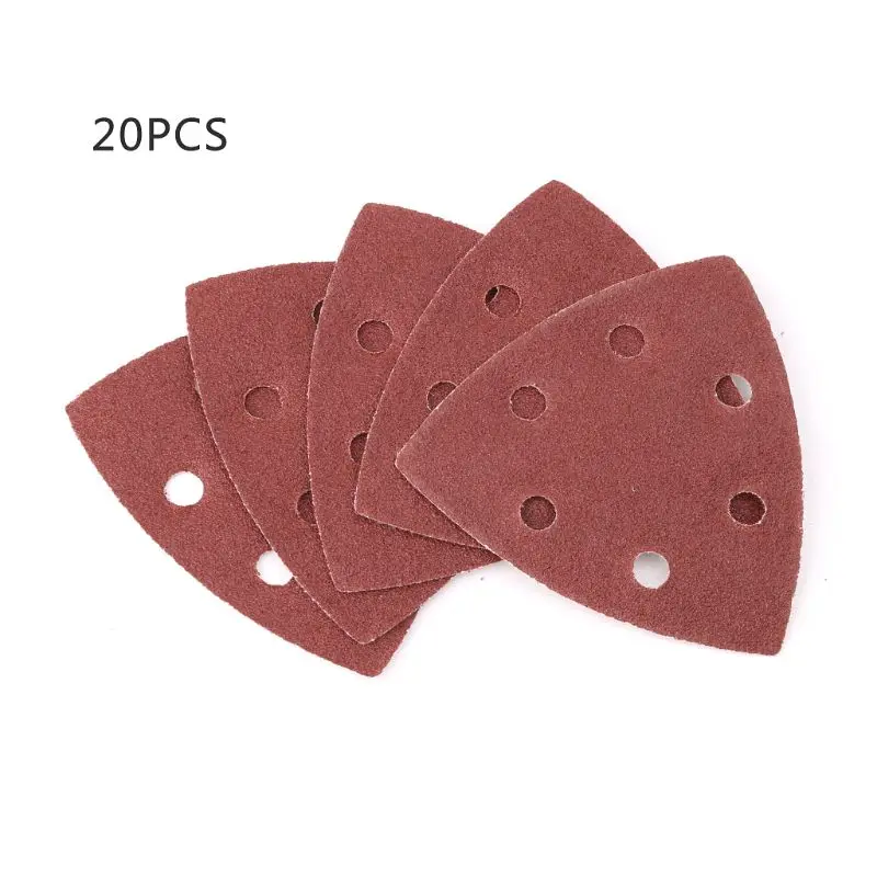 

20pcs Triangle 90mm Self-adhesive Sandpaper Polishing Abrasive Tools Grit 40-240