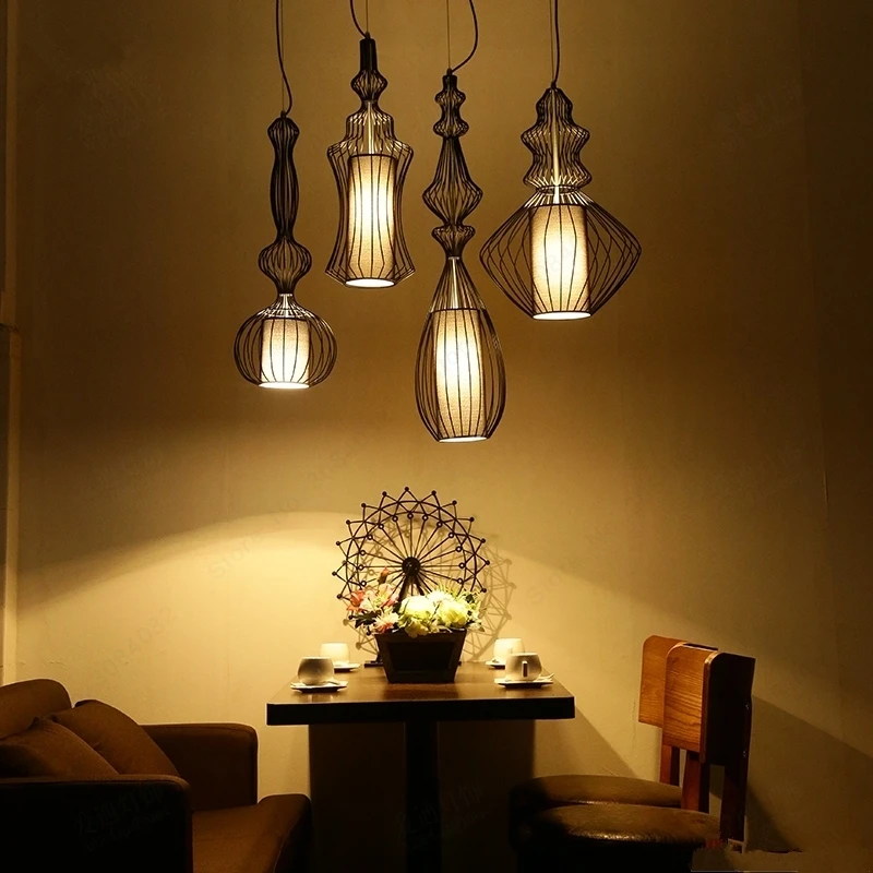 Pingente para Sala de Jantar Luminária de Suspensão Luminária de Iluminação Casa do Vintage Bdbqbl Americano Moderno Luzes Quarto Hanglamp 15 luminaire vintage