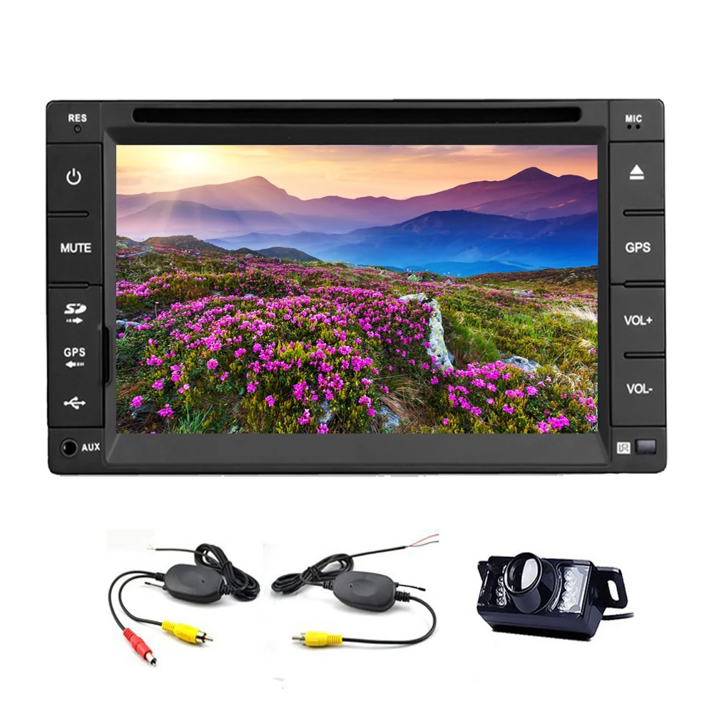 Clearance RDS Universal AMP GPS Car DVD Touchscreen Navigator Video Map Music Audio Auto Radio Autoradio Head Unit System Stereo 1