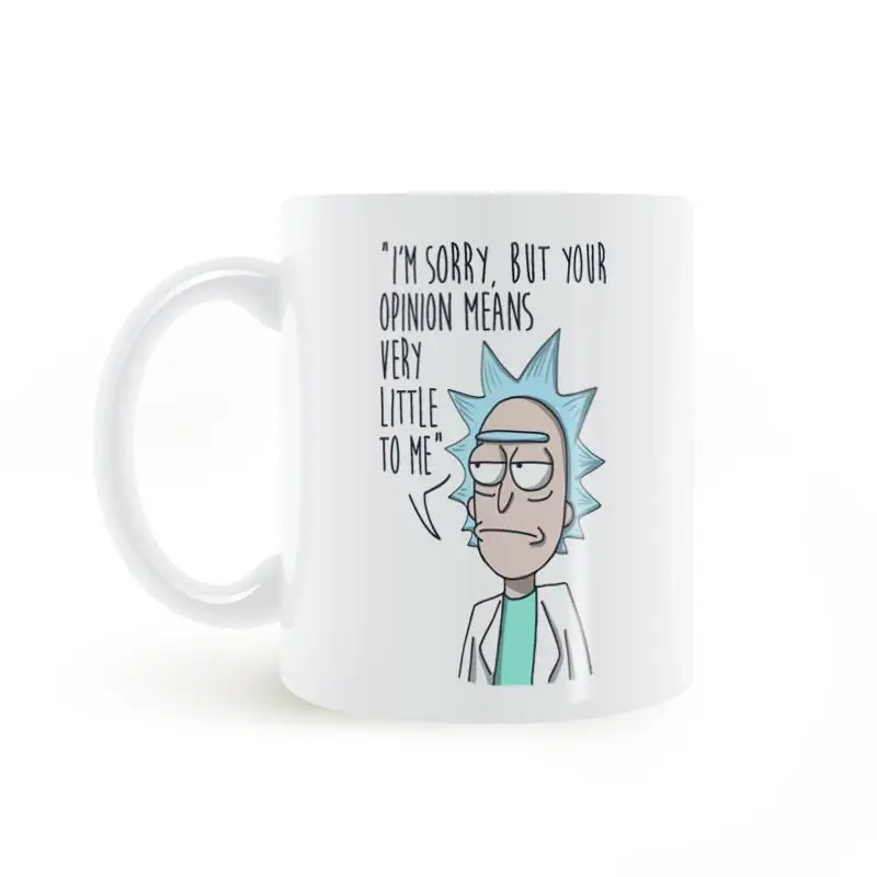 

Rick and Morty Funny Mug American Cartoon Mark Lun Dog Bai Zi