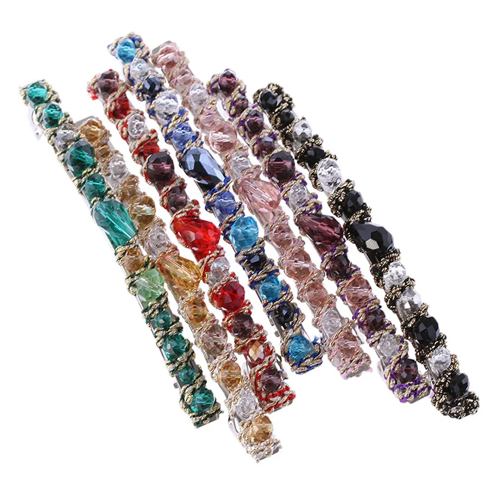 

1Pcs 2019 High Quality Elegant Women Korean Crystal Rhinestone Hairpin Lady Beautiful Shine Barrette Hair Wear Girl Hair Clip