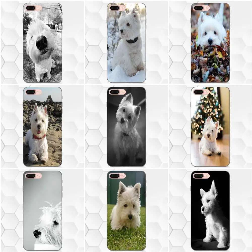 Чехол для щенка из ТПУ West mountainer Terrier Westie 2017 Новое поступление Apple iPhone 4 6 6S 7 8 Plus X XS Max