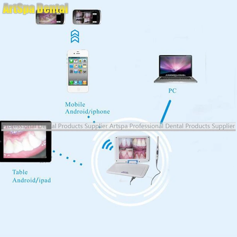  Portable LED Intraoral Intra Oral Camera WIFI Endoscope 12.1 inch LCD TDOUBEAUTY-968