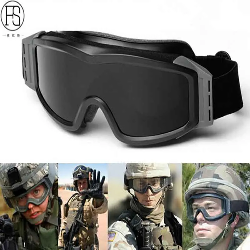 New Military Tactical Goggles Shooting Airsoft Eyewear Climbing Camping