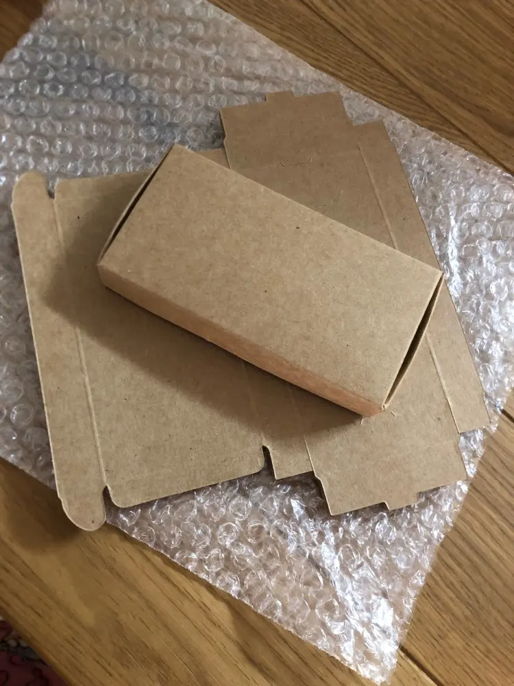 30pcs Black/Kraft paper folding Handmade Soap Packaging Paper Box Gift packaging paper box cardboard paper packing box