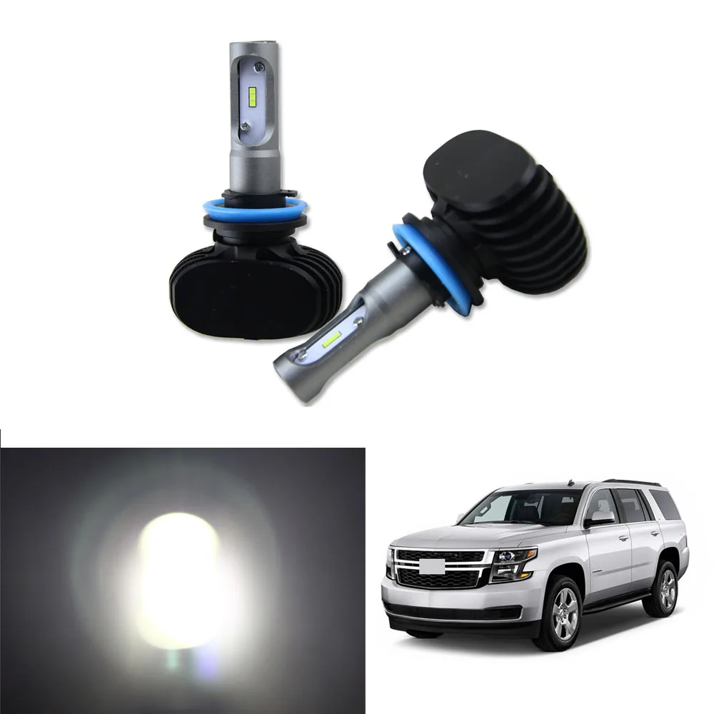 

High Power 50W 8000LM H11 LED Headlight Kit Low Beam Bulbs For 2007-2016 Chevy Chevrolet Tahoe Car Light Headlamp