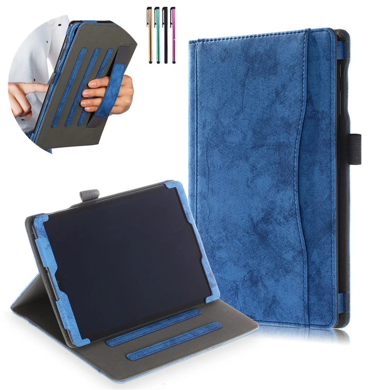 

Case For Samsung galaxy tab a 2019 10.1 T510 T515 PU Leather Tablet cover for samsung Tab A 10.1"2019 T510 case Hand Holder+pen