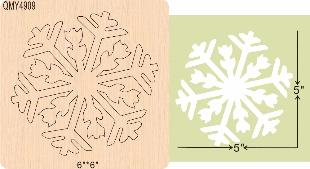 

snowflake Wood Mould is compatible with most leading machines Mold thickness: 15.8mm
