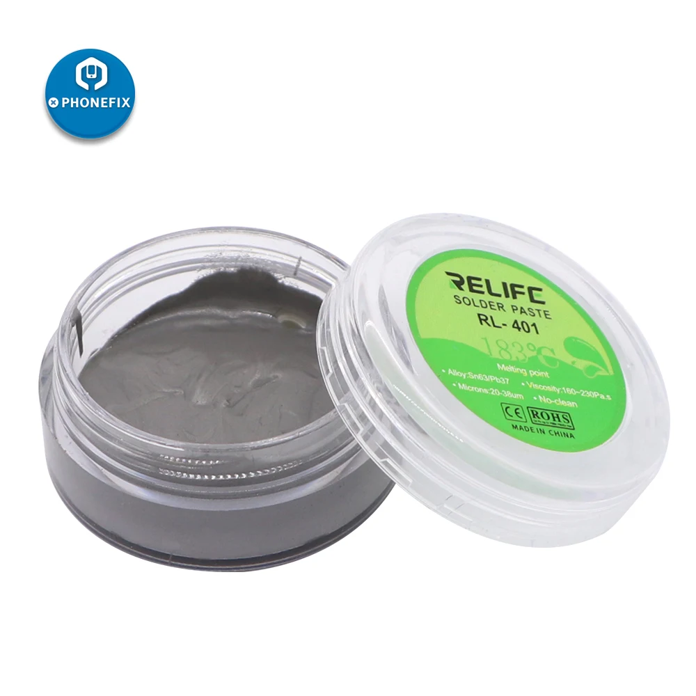 

RELIFE 183°C Solder Paste Sn63/Pb67 No-Clean Lead-Free Medium Temperature Soldering Flux Paste Phone BGA Soldering repair