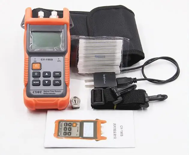 Оптическое волокно Ranger MINI OTDR CY190S Визуальный дефектоскоп Обнаружение