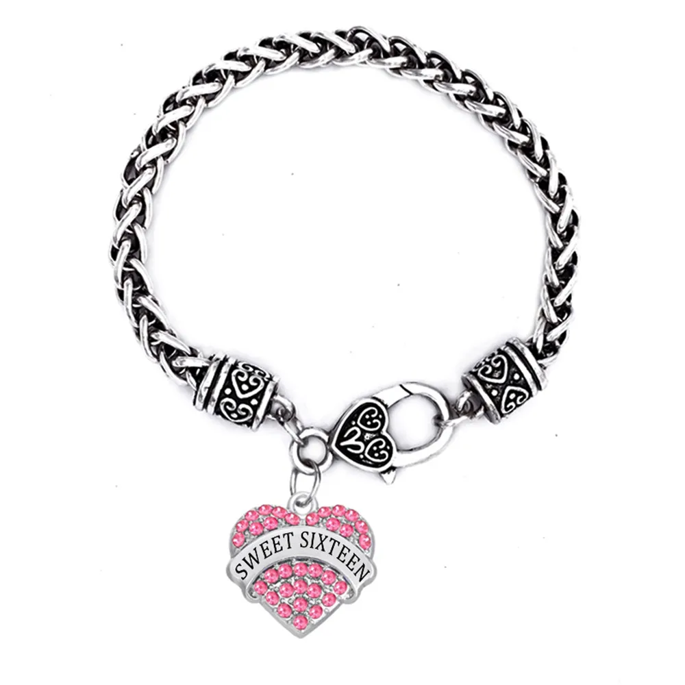 Us 4 58 45 Off Double Nose Luck Number Jewelry Sweet Six Bracelets Heart In Crystal 16 Bracelet For Women Chain Link Us 4 58 45 Off Double Nose Luck Number Jewelry Sweet Six Bracelets Heart In Crystal 16 Bracelet For Women Chain Link