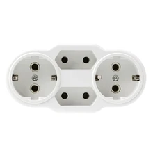 1 шт 16A ЕС Plug преобразования разъем 1 до 4 Путь ЕС Стандартный гнездо адаптера питания штепсели для путешествий Электророзетки