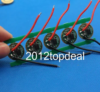

10pcs 5 Modes DC 3.7V 16mm LED Driver for Cree P7/XML-T5/XML-T6 LED Light