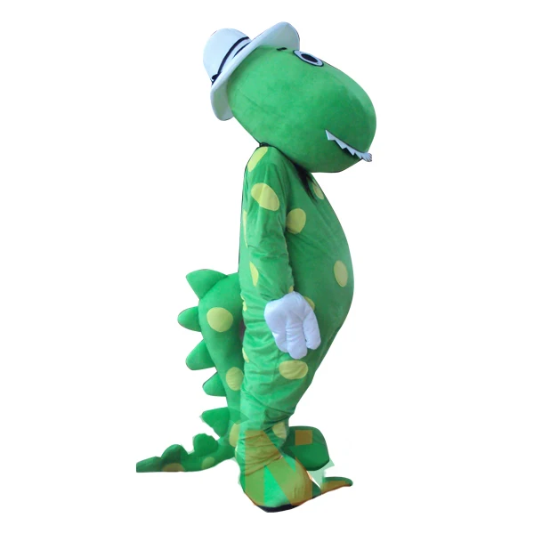 Cartoon Green Dorothy Dinosaur Cosplay Mascot Costume