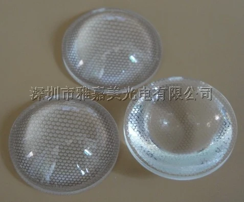 

power LED lens diameter 23mm Plaid surface Plastic Plano Convex lens,led optical lens,Led reflector lens