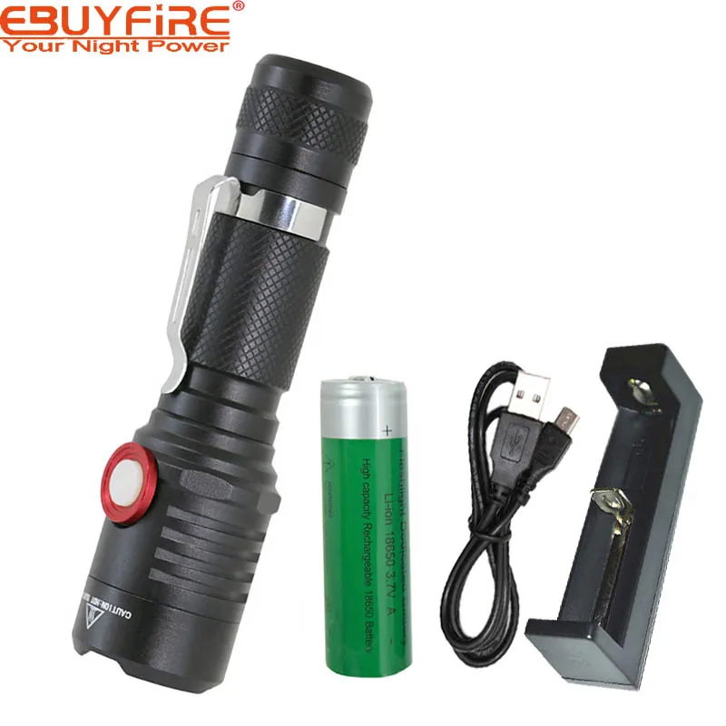 EBUYFIRE E670 USB LED XML L2 flashlight Rechargeable 18650 torch waterproof Lamp light For Bicycle tent outdoor | Лампы и освещение