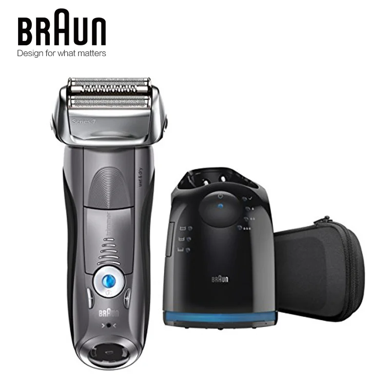 Бритвенный станок Braun электробритва 7865CC для мужчин перезаряжаемая Серия 7