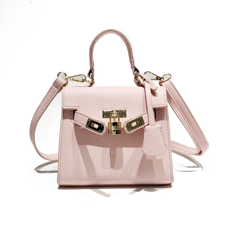 

2018 Fashion New Female bag Quality PU Leather Women's bag Simple Mini Tote bag Sweet Girl Portable Shoulder bag Travel bags