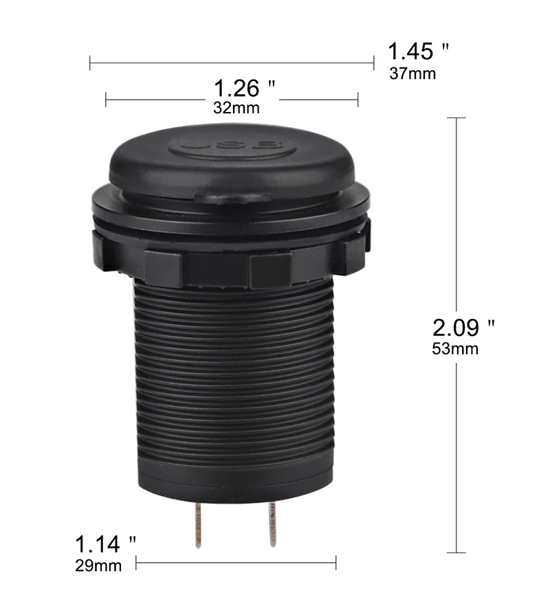 Waterwich ماء 4.2a المزدوجة usb 12-24 فولت/dc ciagrette أخف محول شاحن سيارة ثنائي usb مقبس الهاتف شاحن سيارة