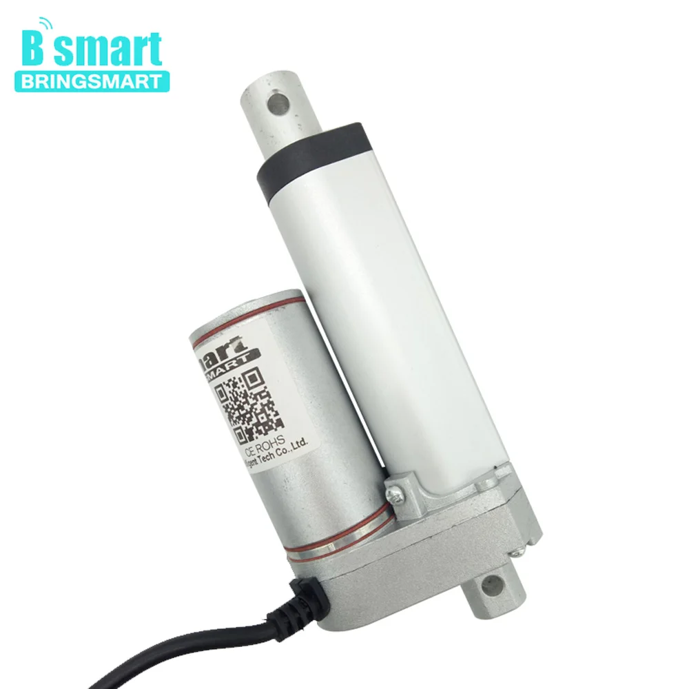 Линейный двигатель постоянного тока Bringsmart IP65 50 мм ход 900N 90 кг нагрузка трубчатый 2