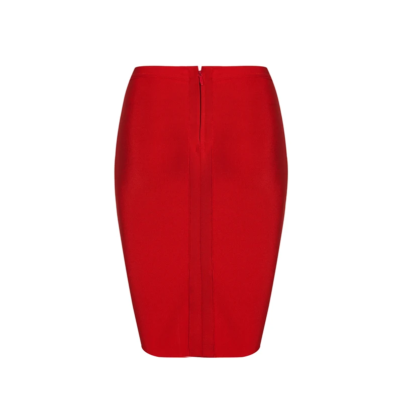 CHIC VITA Solid Sexy Office 8 Color Empire Lady Skirt Fashion Pencil Knee Length Party Bandage Women Skirt Faldas Saia 2017 New Skirts