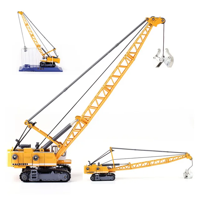US Alloy Engineering Car Model 1 87 Excavating Machinery Tower Cable Mining Car Crane Toy Children S Day Xmas Gifts Kdw 620015 In Diecasts
