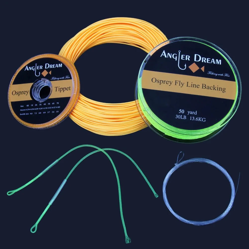 2/3/4/5/6/7/8 WT Fly Fishing Line Combo Weight Forward Floating Orange