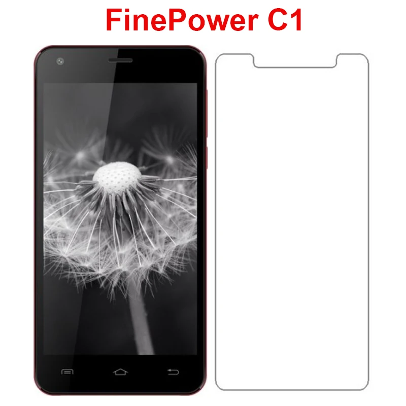 1 шт. 2 Защитное стекло для телефона FinePower C1 прозрачное защита экрана ультратонкая