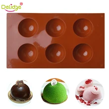 Delidge 5/6 сетка Круговая форма для торта силиконовая форма для шоколада DIY фруктовый сахарный пудинг формы для выпечки кондитерский бар форма для выпечки торта инструмент