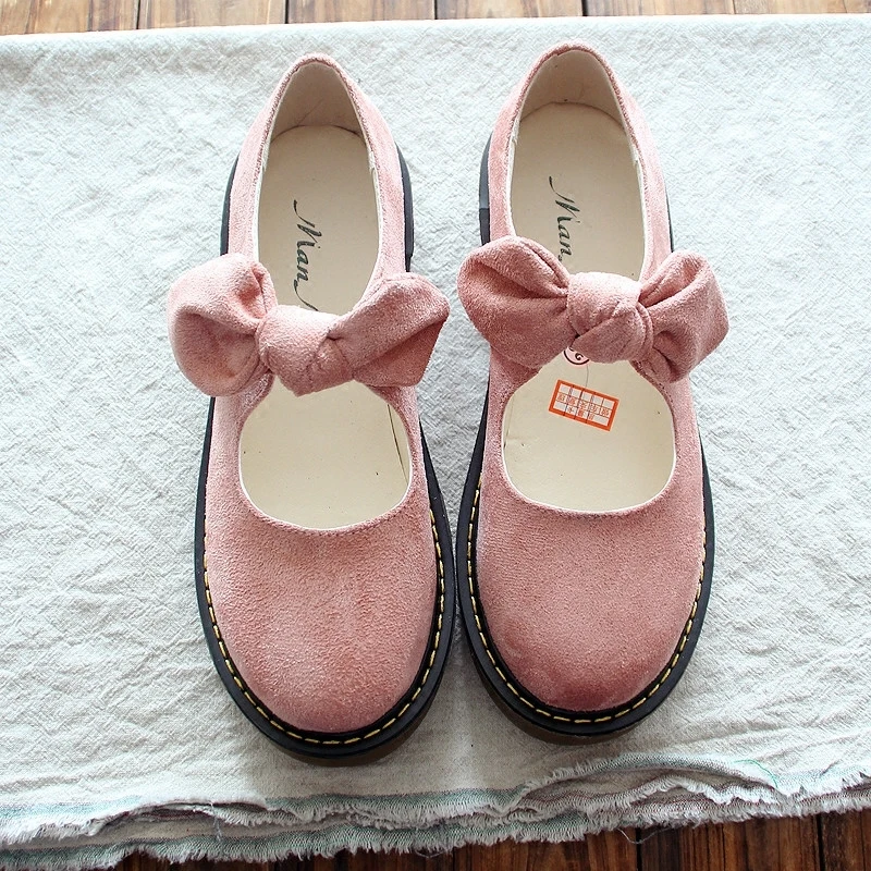 New Harajuku Style Large Doll Shoes Sweet Bow Beautiful