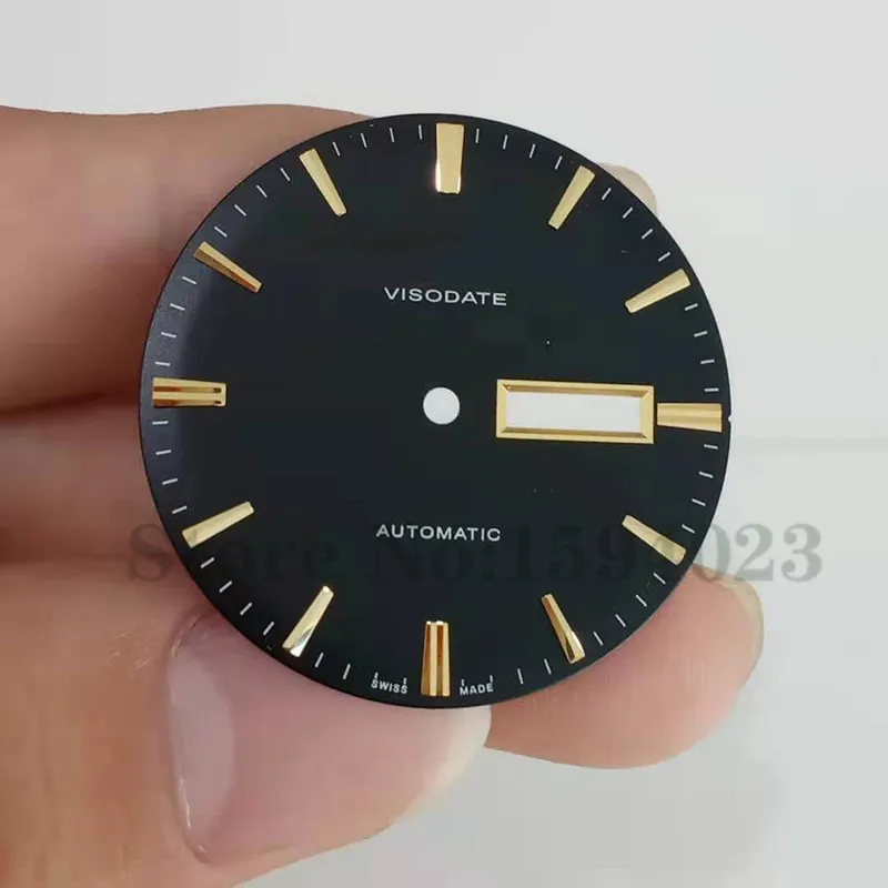 33,9 мм Циферблат часов для T019430A Мужские механические часы T019 буквенные часы аксессуары T019430 запчасти для ремонта - Цвет: Black gold scale