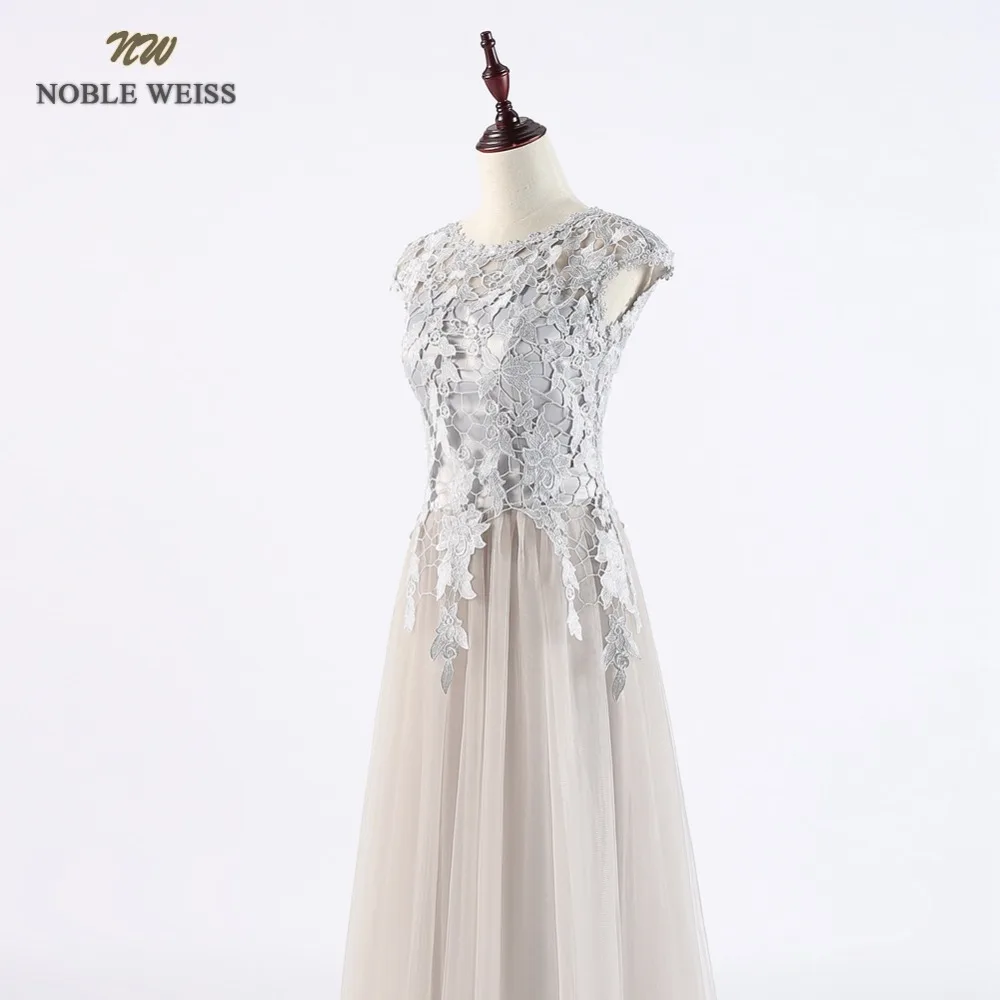 NOBLE WEISS vestido de festa Сетчатое длинное вечернее платье robe de soiree пользовательские имперские кружевные платья для выпускного вечера с рукавом-крылышком