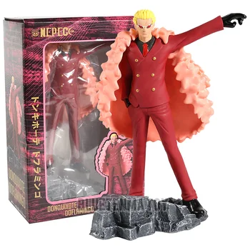 

New 24CM One Piece Donquixote Doflamingo PVC Action Figure Model Toys Anime Figuras Dolls Brinquedos Gift