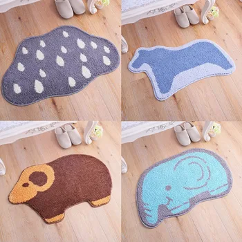 

50x80cm Cartoon Doormat Anti-slip Floor Mat Porch Living Room Kitchen Carpet Toilet Bath Mats Shower Pads Non-slip Bathroom Rug