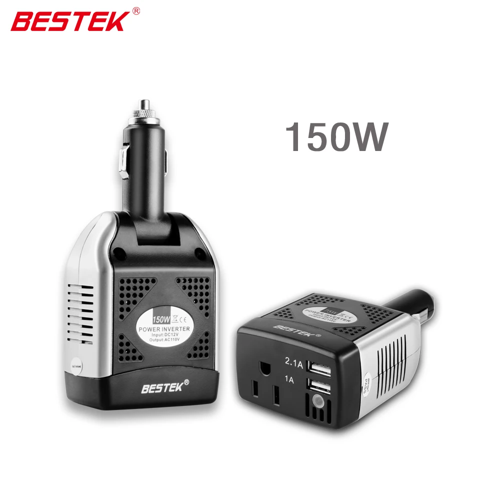 BESTEK 150W Power Inverter Charger Car Power Adapter Converter DC AC