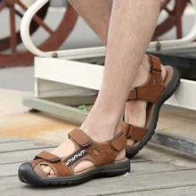 Высококачественные модные летние сандалии; Мужская обувь; Повседневные Удобные Пляжные сандалии; hombre; Уличная обувь; Baotou; мужские сандалии