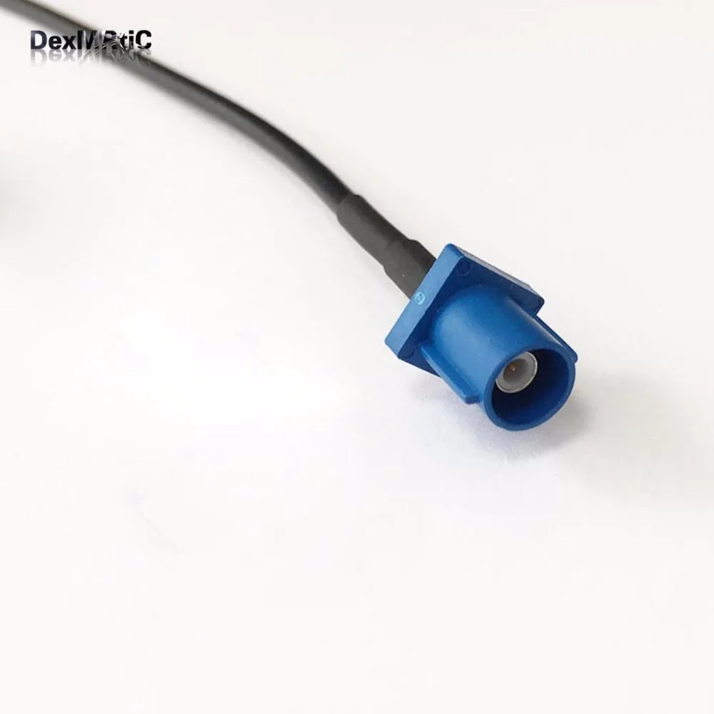 RG316 MCX MALE ANGLE to Fakra Blue GPS Coaxial RF Cable USA-US