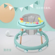 Детский автомобиль-ходунки Pu Подушка babywalker 7-18 месяцев дети анти-опрокидывающийся автомобиль многофункциональный толчок может взять ребенка wakler