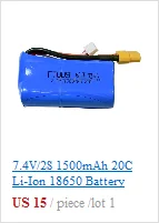 7,4 V 2S 1500mAh 15C литий-ионный аккумулятор SM-3P разъем для радиоуправляемой модели багги автомобиль грузовик Truggy катер