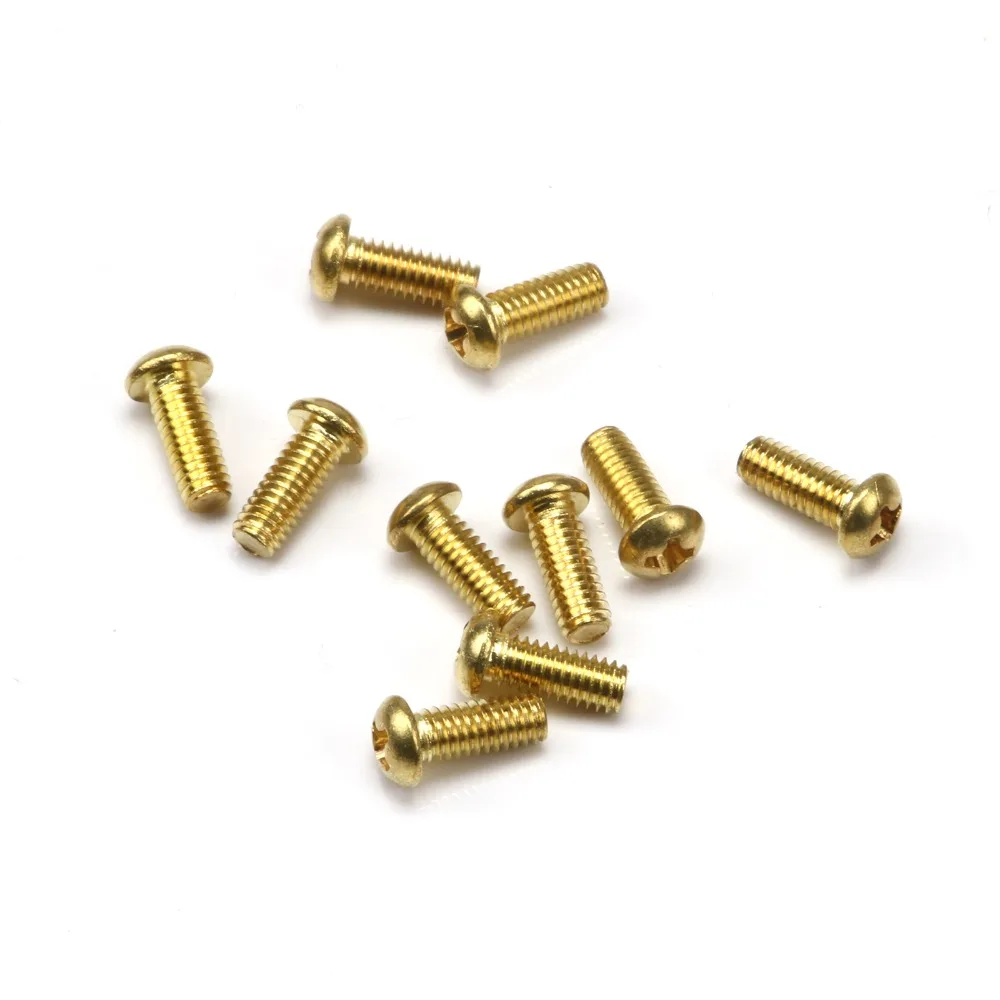 500pcs M2*5 Brass Round Pan Phillips Head Screw Bolt Machine Screwsin Screws from Home