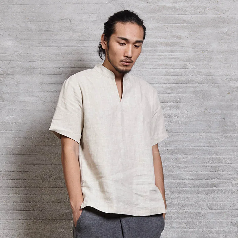 Aliexpress.com : Buy Mens Kung Fu Tai Chi Zen Casual Shirt 100% Linen ...