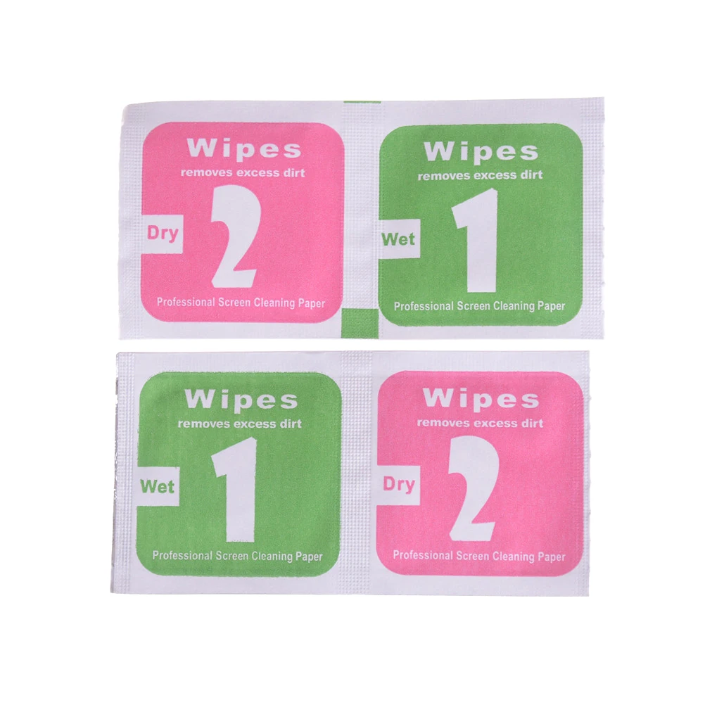 

400pcs(200sets) Camera Lens Phone LCD Screen Dust Removal Tool Dry Wet Cleaning Wipes Paper Set for Phones Computers Hot Sale