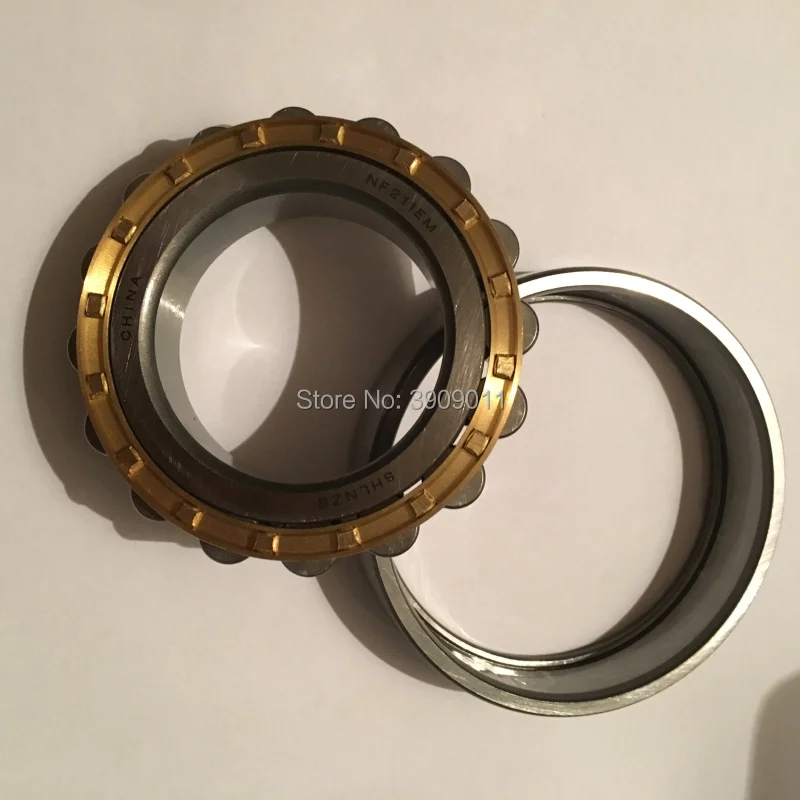 

SHLNZB Bearing 1Pcs NF309 NF309E NF309M C3 NF309EM NF309ECM 45*100*25mm Brass Cage Cylindrical Roller Bearings