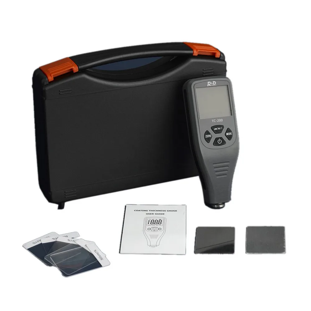 

TC100/TC200Digital Backlight Coating Thickness Meter Portable Handheld Thickness Meter Thickness Tester Measuring Range 0~1300um