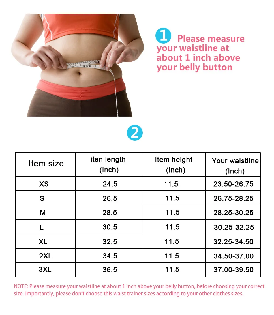 NB1279_01 Atbuty Latex Waist Trainer Breathable Cincher Corset Slim Bodysuit Workout Girdles Body Shaper Tummy Control Belt for Women (5)